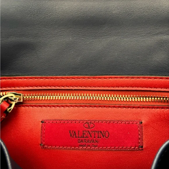 Valentino Black Quilted Rockstud Crossbody Bag - Picture 13 of 13